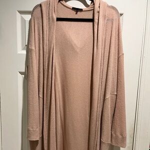 Hooded Salmon Cardigan